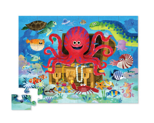 36 pc Shaped Box Puzzle/Octopus Treasure – GAME TIME USA IMPORTS